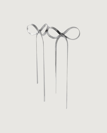 Tegan Rae Jewellery | Silver Bow Drop Earrings – Hypoallergenic, Water-Safe